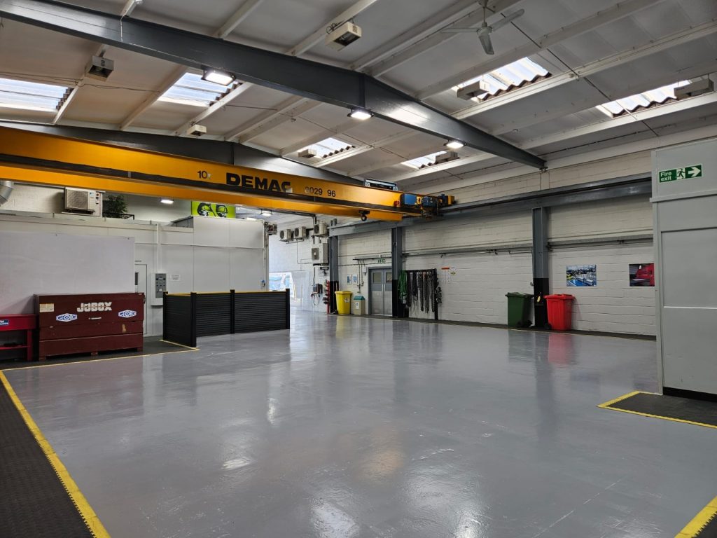 Unit 7 refurbishment highlighting clean environment 